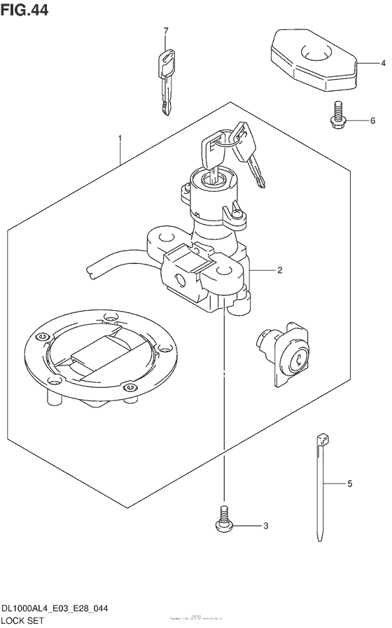 Lock Set (Dl1000Al4 E33)