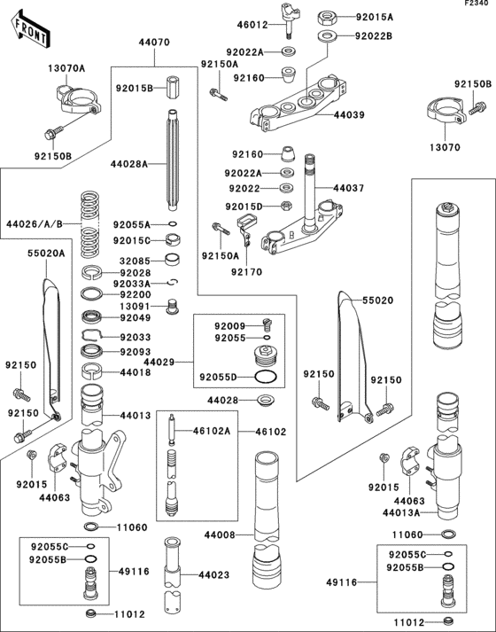 Front fork(1/2)