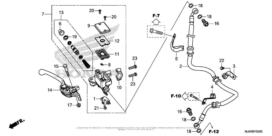 Front Brake Master Cylinder (Cb500F)