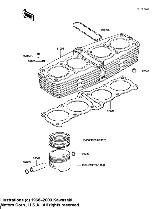 Cylinder/pistons
