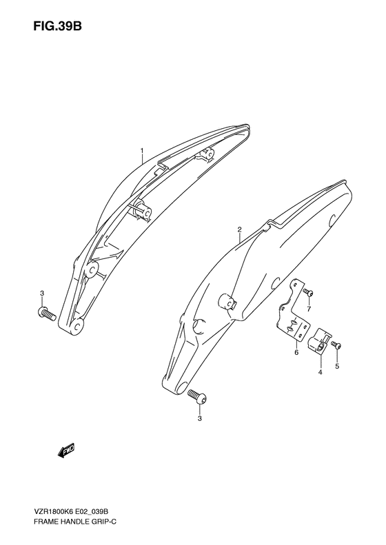 Frame handle grip