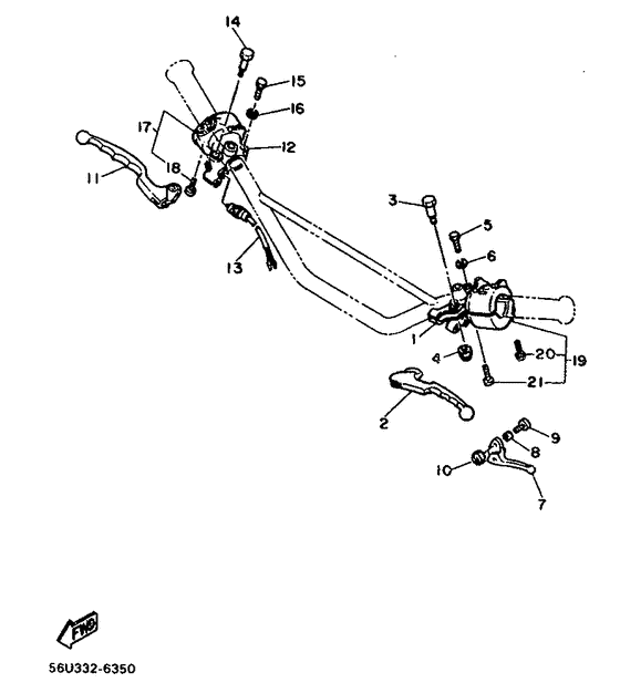 Handle switch. lever