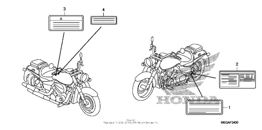 VT750C Наклейки