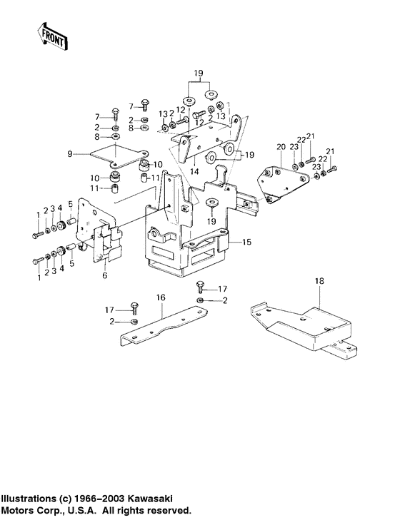 Battery case/electro bracket