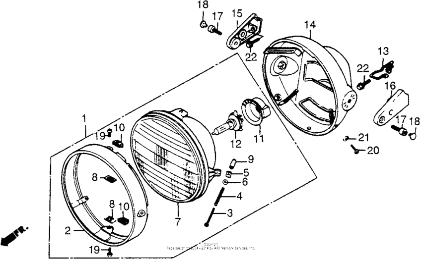 Headlight 85-86