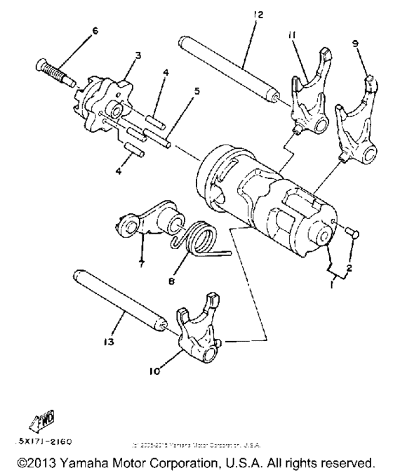 XT200J Копирный вал