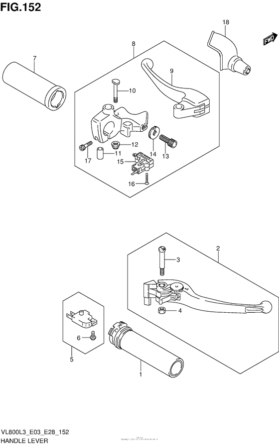 VL800 Рулевые переключатели