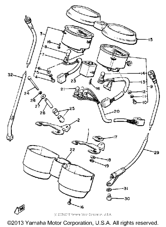 Speedometer tachometer
