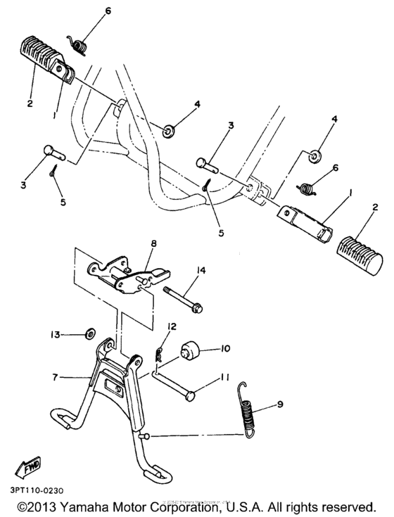 Stand - footrest