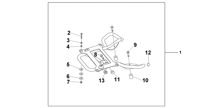 Rear carrier stay @125