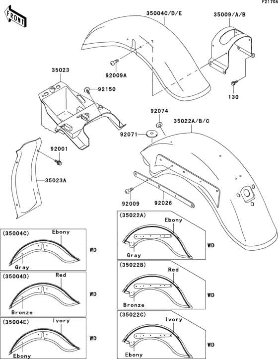 VN800 Fenders(vn800-b4)