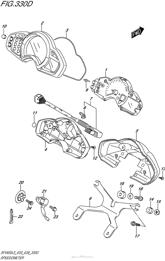 Speedometer (Sfv650Al5 E28)