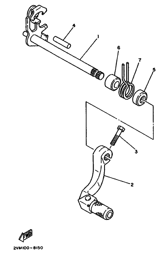 YZ250 YZ250A Insulator plate