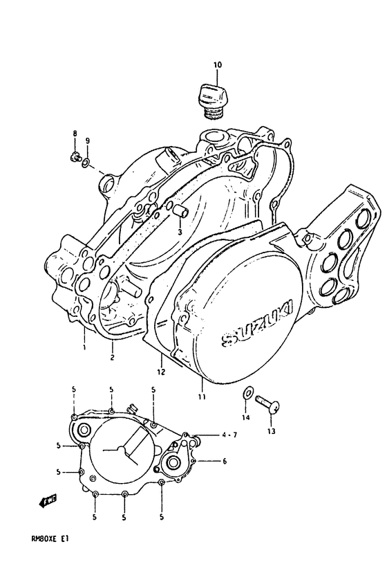 Crankcase cover ass`y  (v