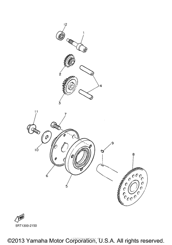 YZF600RRC Муфта стартера