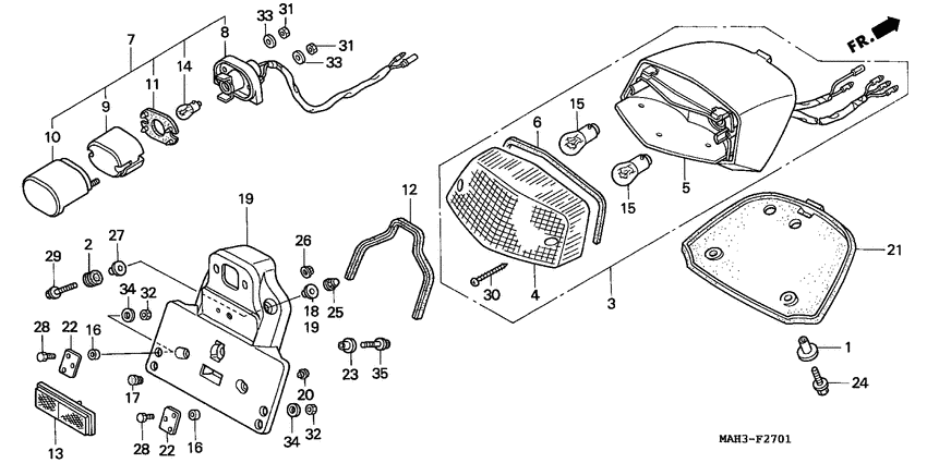 Taillight unit ass`y