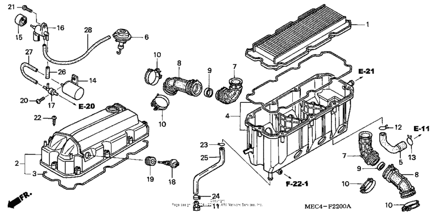 NRX1800D Воздушный фильтр