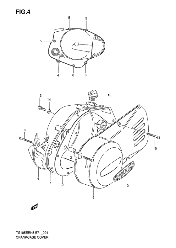 Crankcase cover ass`y  (v