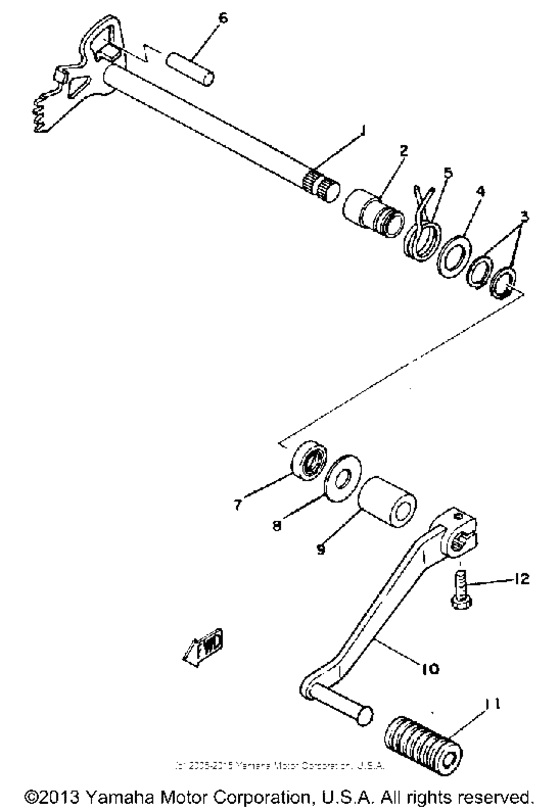 Shift shaft pedal