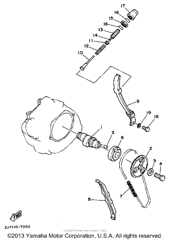 TW200BC Цепь механизма газораспределения