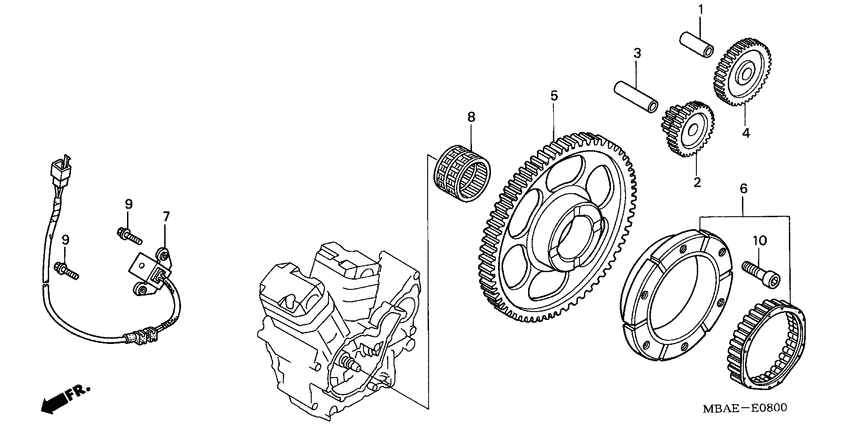 VT750C2 Pulse generator /  starting clutch