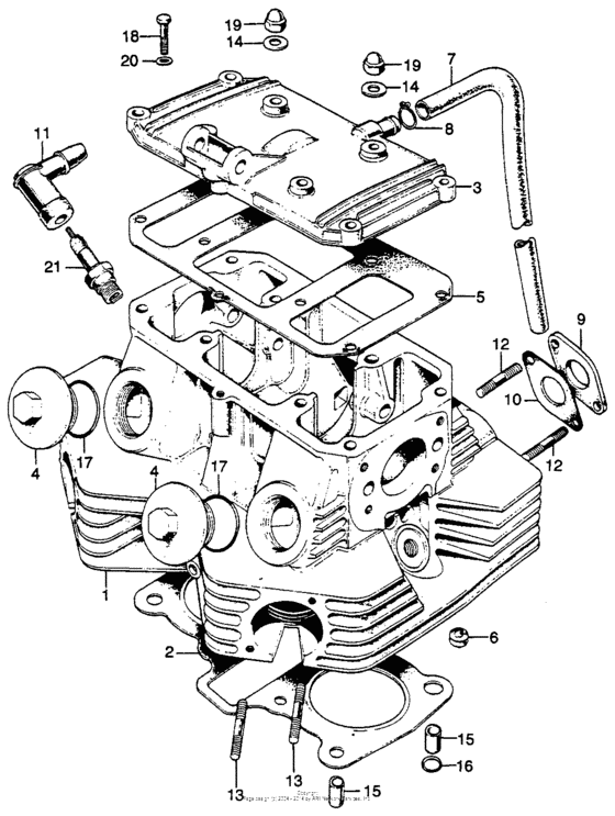 Cylinder head + cylinder head cover