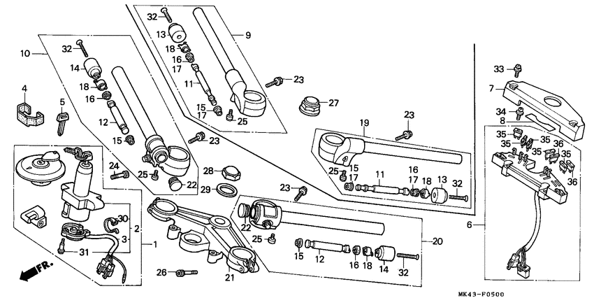 Handle pipe/top bridge