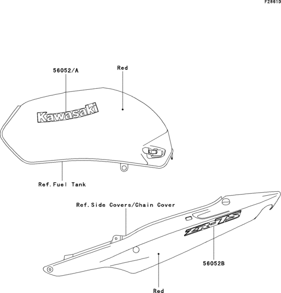 ZR750 Decals(red)(zr750-h3)