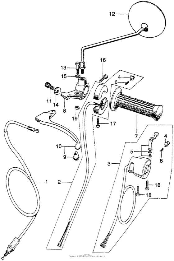 Left handle switch + cable ii