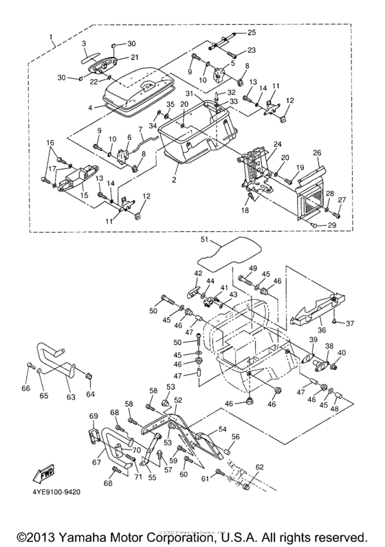 XVZ13LTMC Боковые кофры