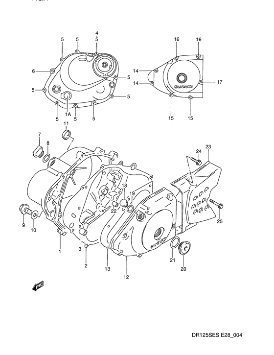 Crankcase cover ass`y  (v
