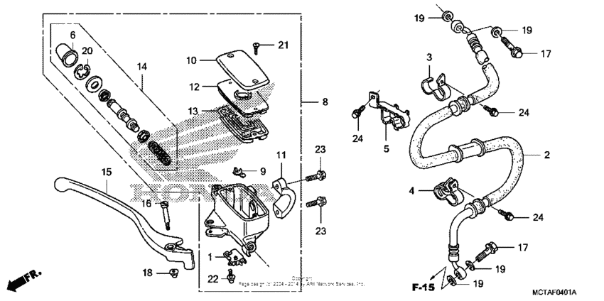 Front brake master cylinder (fsc600d)