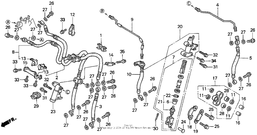 St1100a second master cylinder 96-98