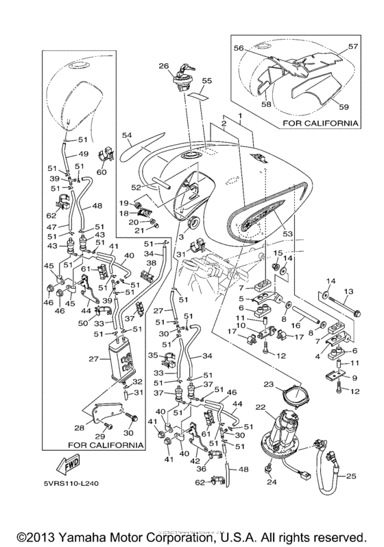 XV17ASBB Топливный бак