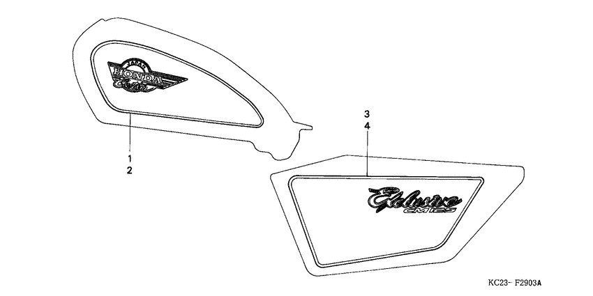 CM125C Наклейка