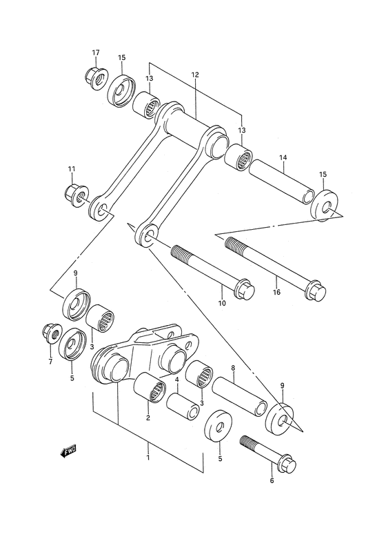 Rear chshion lever