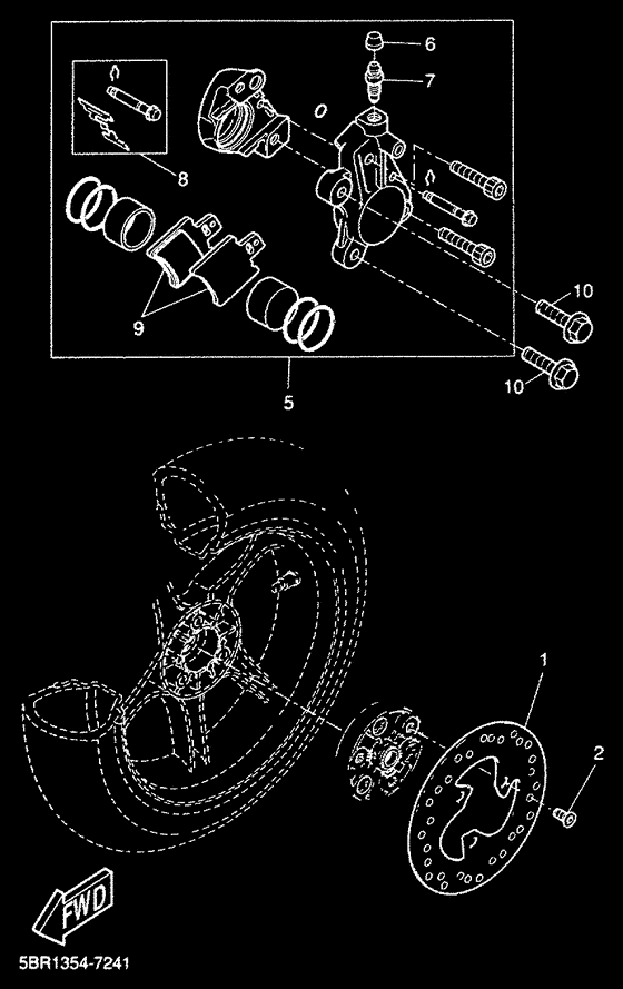 YQ50 Задний суппорт