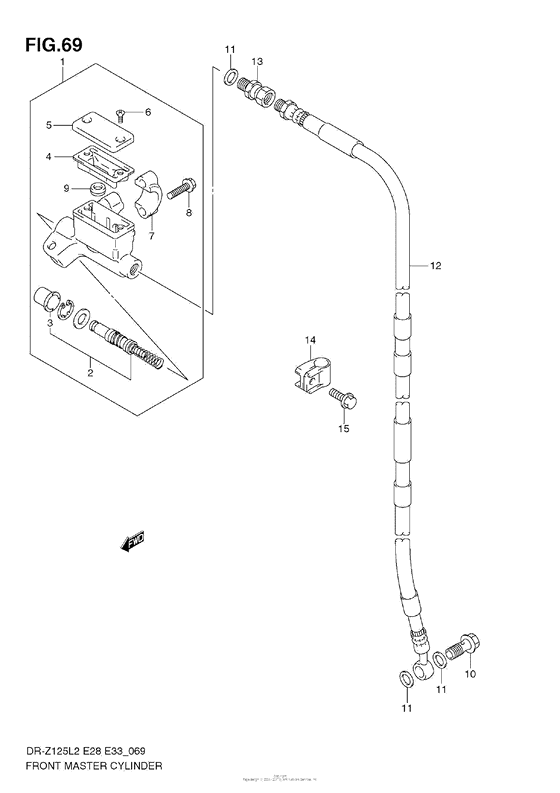  Front Master Cylinder (Dr-Z125L E33)