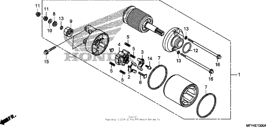VT1300CR (ABS) Стартер