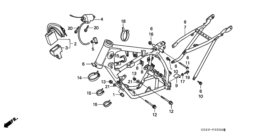 Frame body/ignition coil