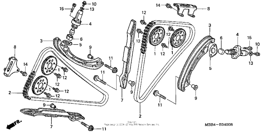 Cam chain + tensioner