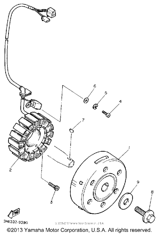 FZR600RAC Генератор