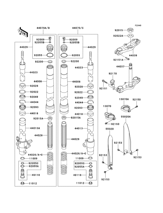 Front fork(1/2)