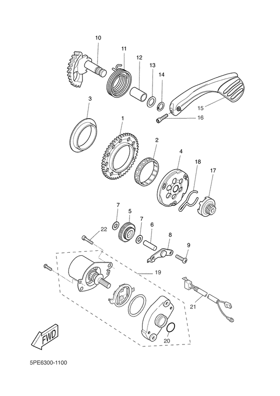 YQ50L Стартер