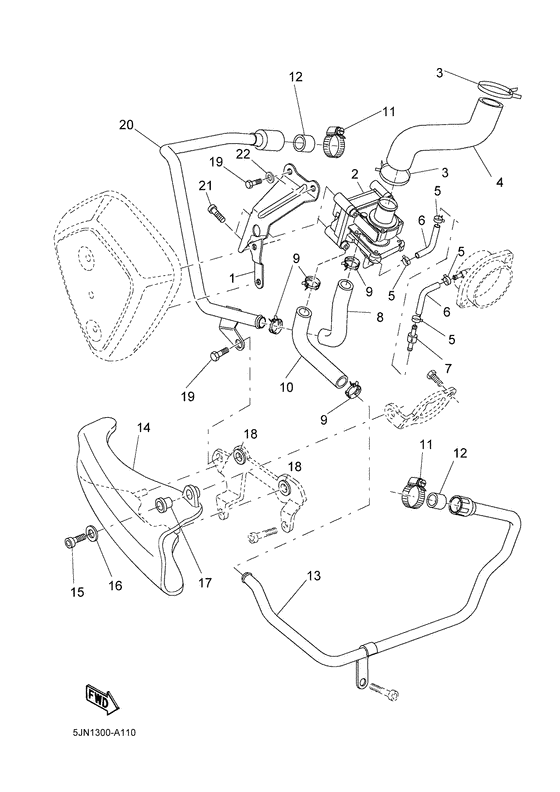 BT1100 Выхлопная система 2