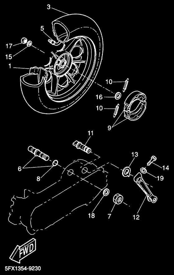 CW50RS Переднее колесо