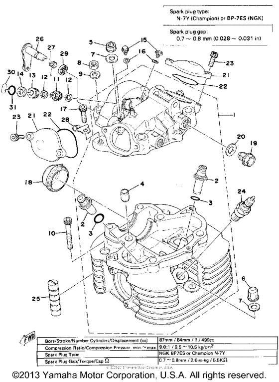 Cylinder head - cylinder head cover