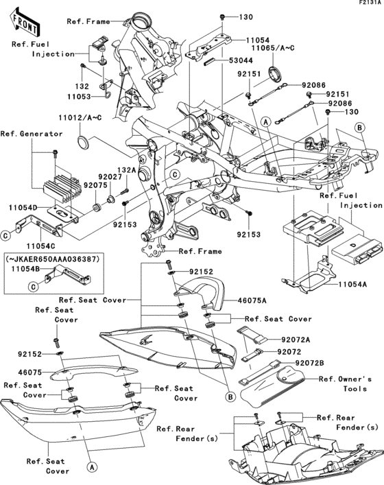 Frame fittings(jkaer650aaa035083-)