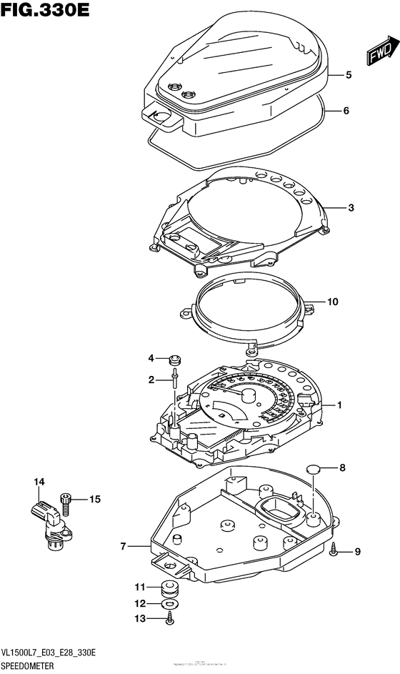 Speedometer (Vl1500Tl7 E03)