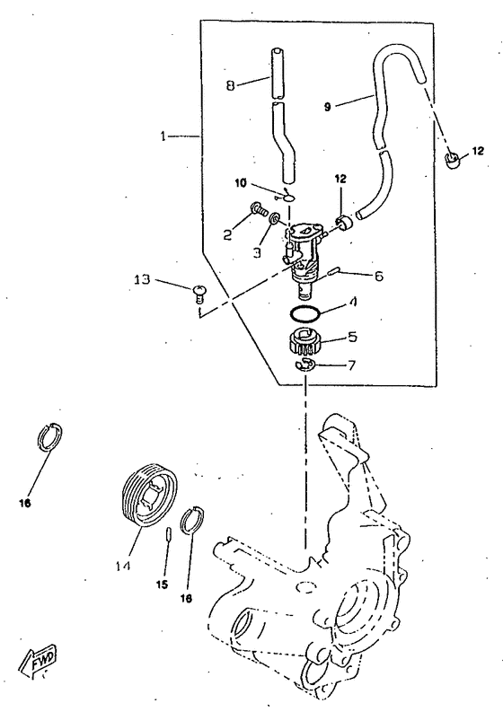 CW50RSP Масляный насос